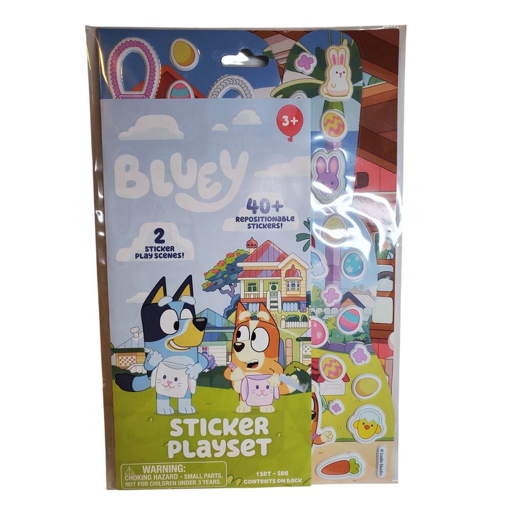 Bluey Sticker Playset - 42 Easter Stickers